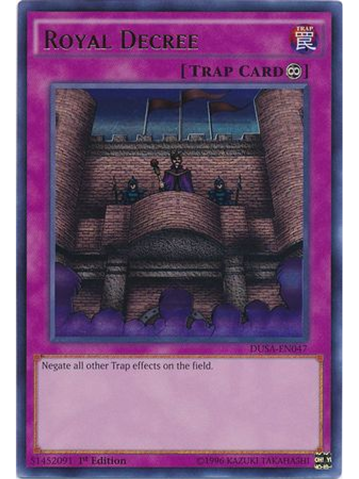 Royal Decree - DUSA-EN047 - Ultra Rare 1st Edition 1