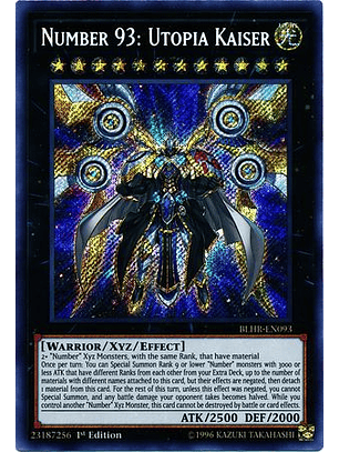 Number 93: Utopia Kaiser - BLHR-EN093 - Secret Rare 1st Edition