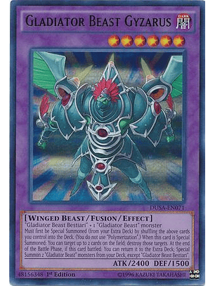 Gladiator Beast Gyzarus - DUSA-EN071 - Ultra Rare 1st Edition