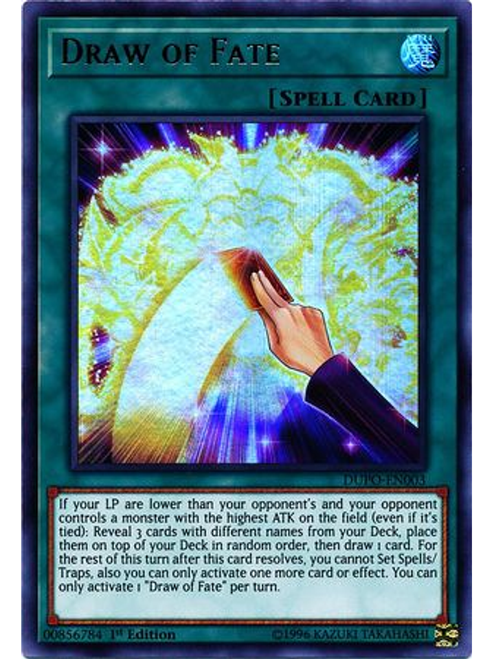 Draw of Fate - DUPO-EN003 - Ultra Rare 1st Edition 1