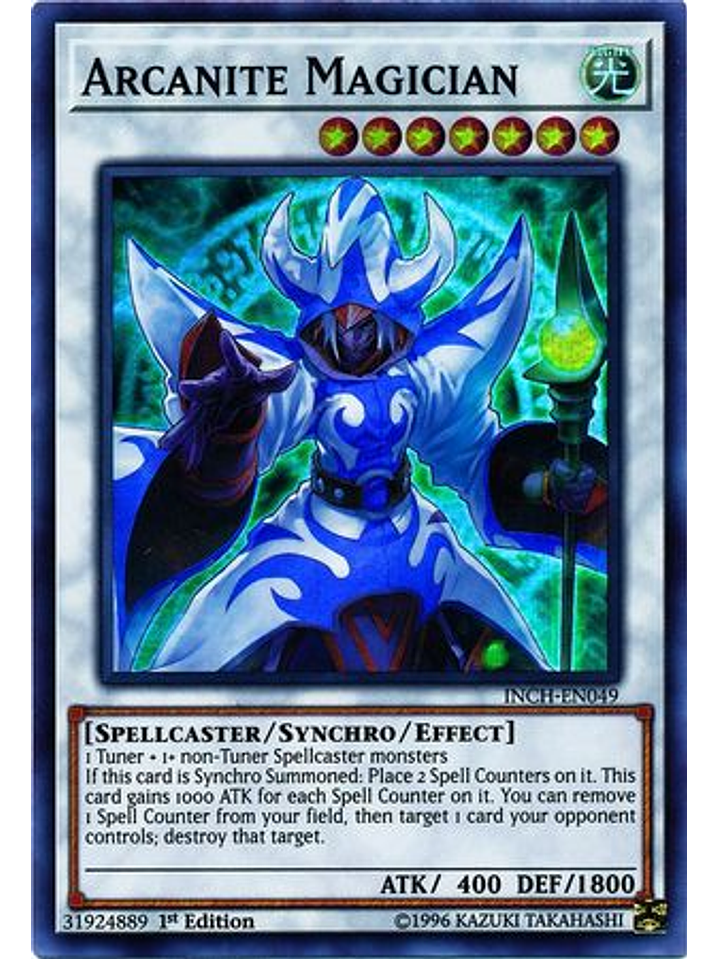 Arcanite Magician - INCH-EN049 - Super Rare 1st Edition 1