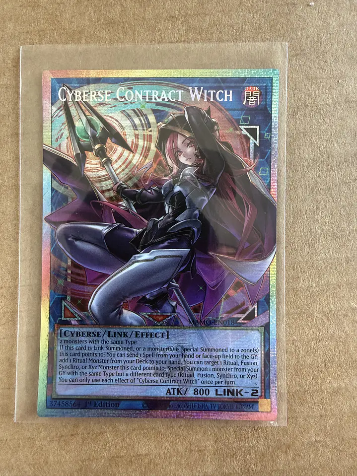 Cyberse Contract Witch (extended art) - MAMO-EN018 - Starlight Rare 1st Edition 2