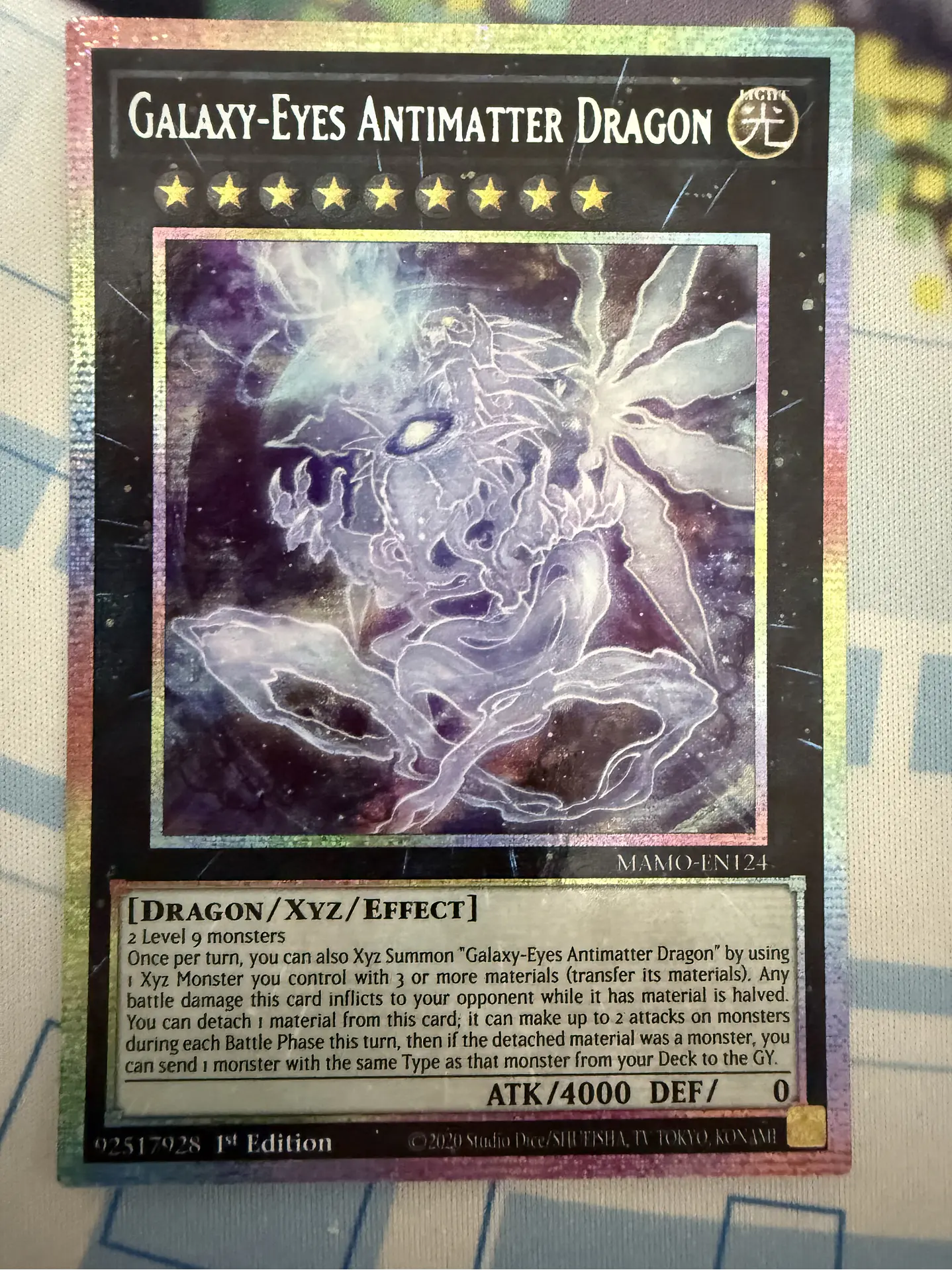 Galaxy-Eyes Antimatter Dragon - MAMO-EN124 - Starlight Rare 1st Edition (Con detalle) 1