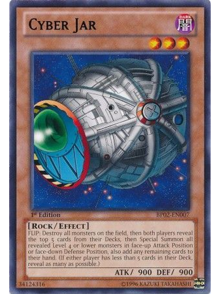 Cyber Jar - BP02-EN007 - Rare 1st Edition 1