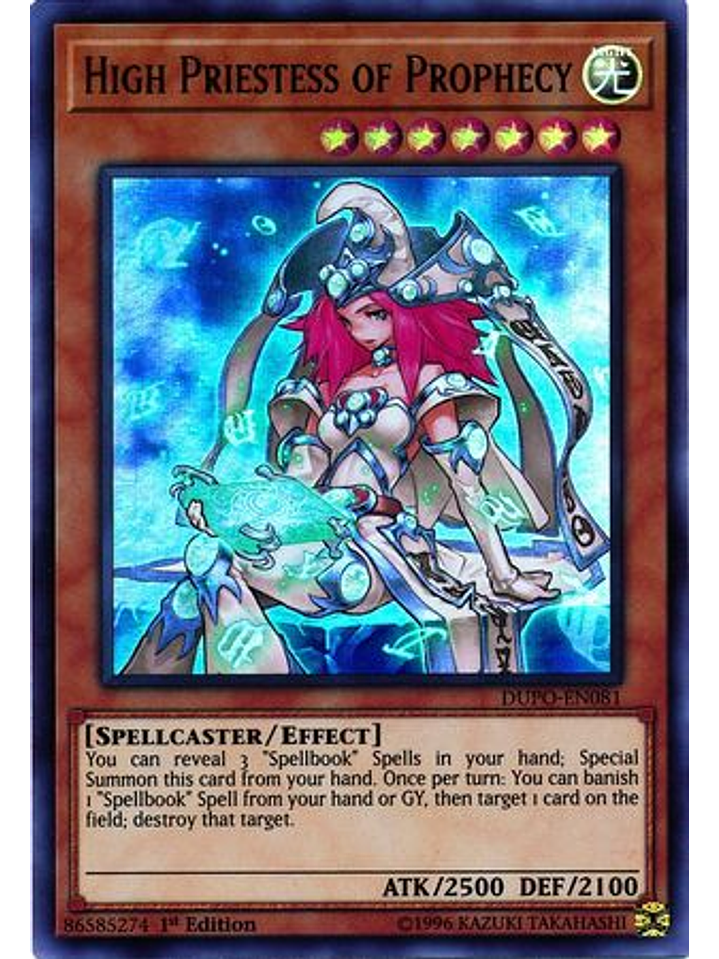High Priestess of Prophecy - DUPO-EN081 - Ultra Rare 1st Edition 1