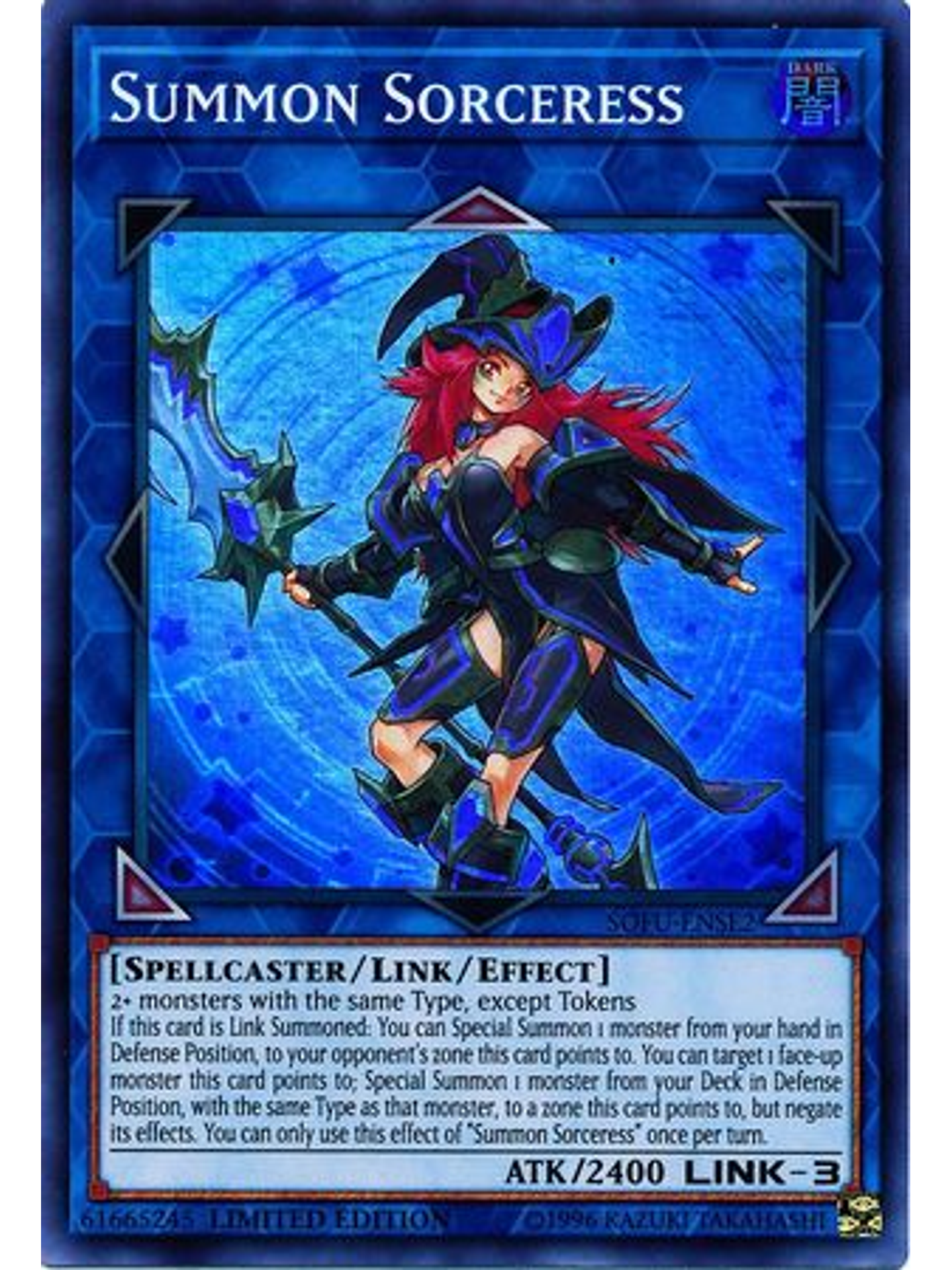 Summon Sorceress - SOFU-ENSE2 - Super Rare Limited Edition 1