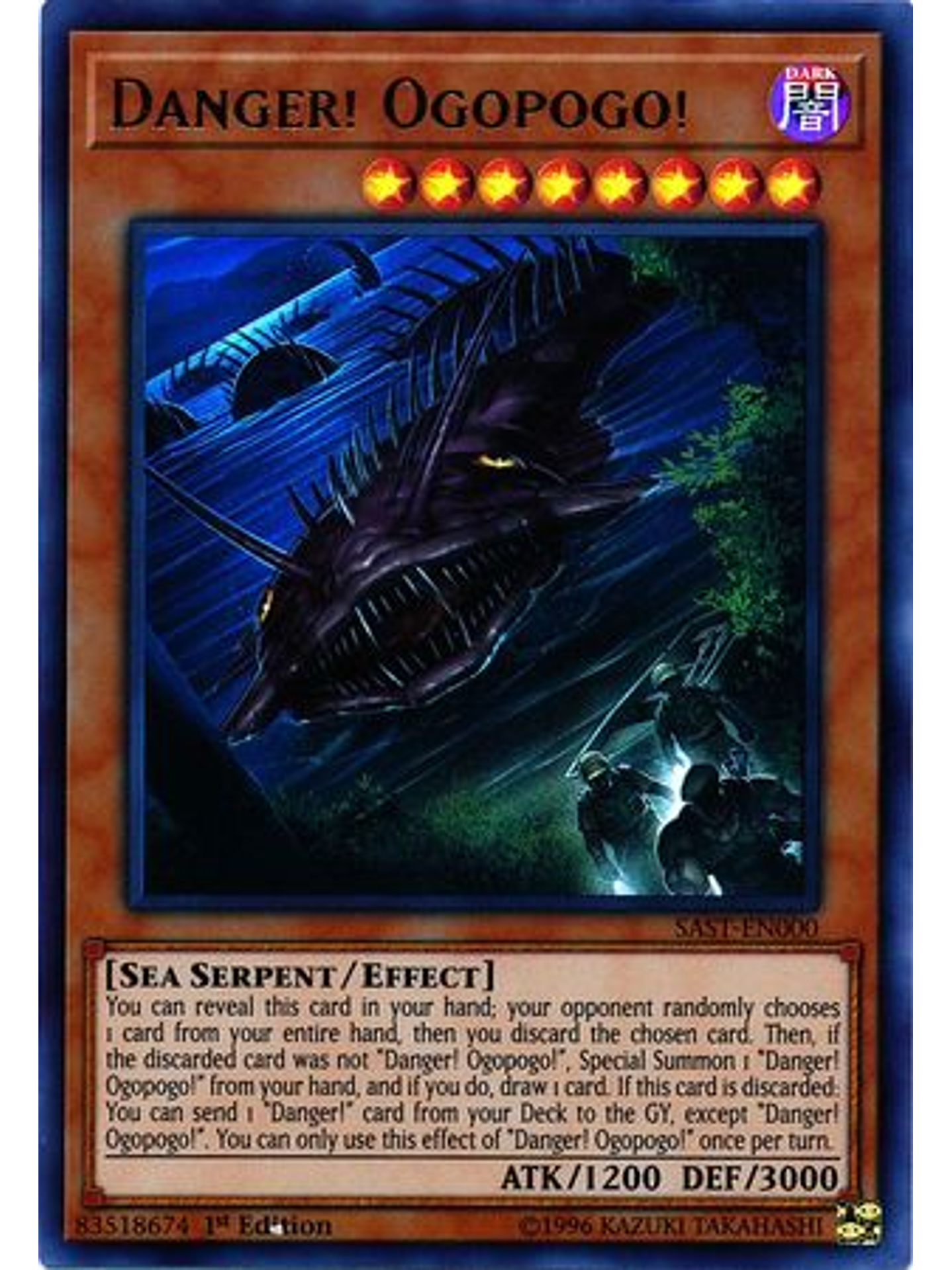Danger! Ogopogo! - SAST-EN000 - Ultra Rare 1st Edition 1