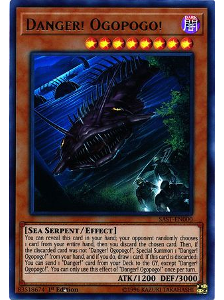 Danger! Ogopogo! - SAST-EN000 - Ultra Rare 1st Edition 1