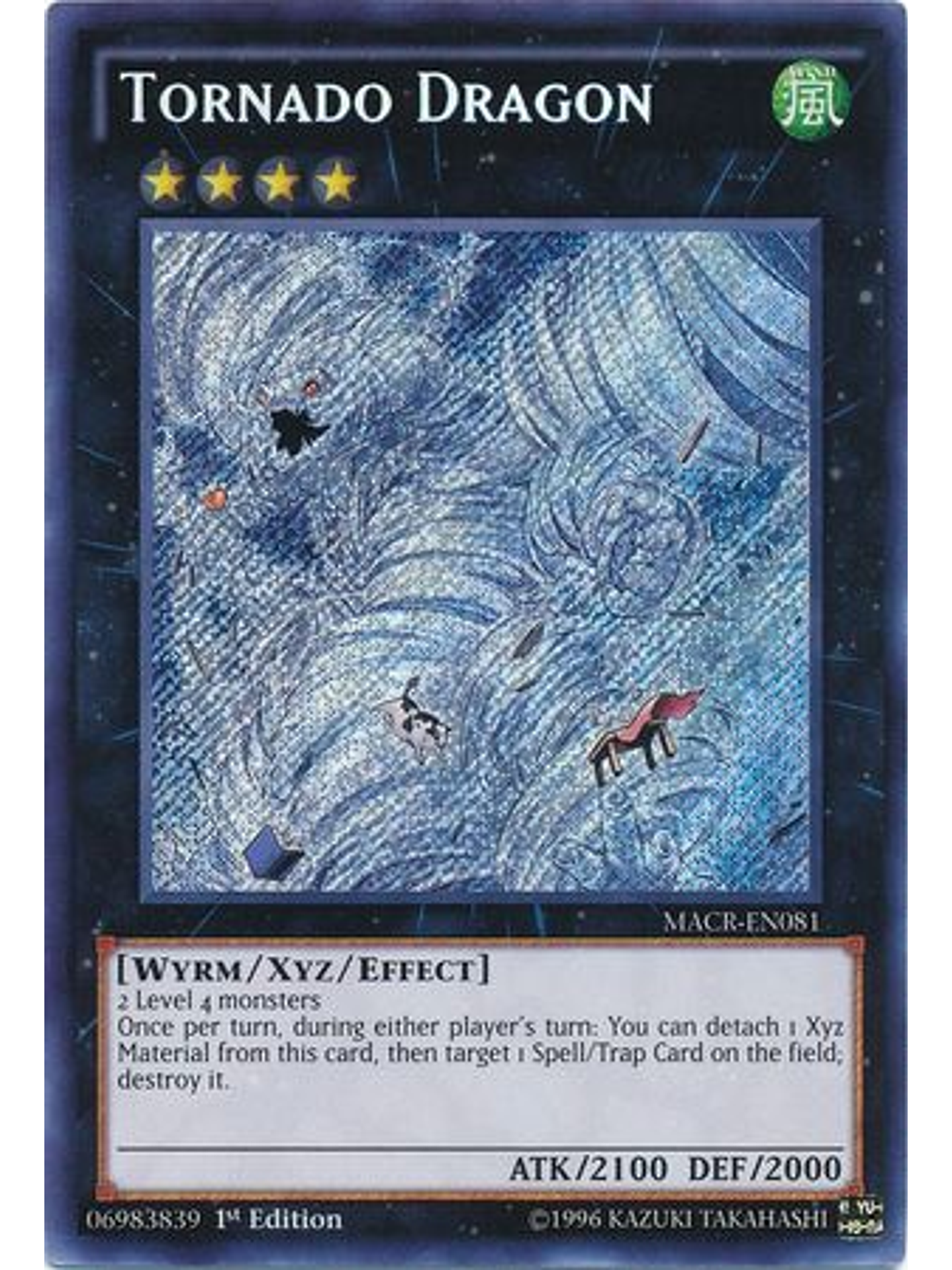 Tornado Dragon - MACR-EN081 - Secret Rare 1st Edition 1