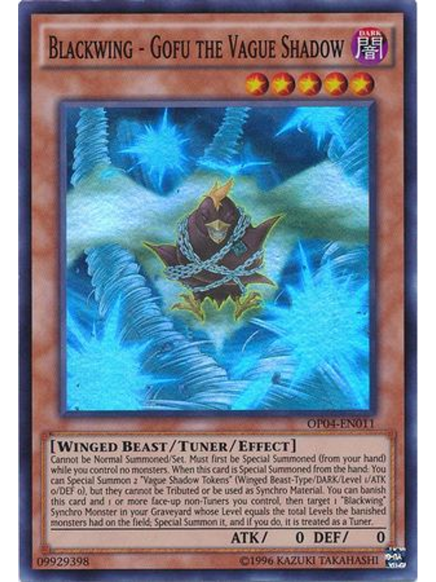 Blackwing - Gofu the Vague Shadow - OP04-EN011 - Super Rare 1