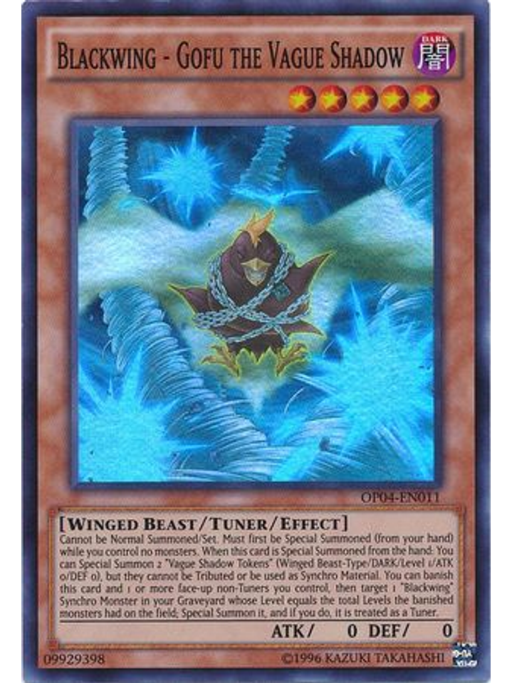 Blackwing - Gofu the Vague Shadow - OP04-EN011 - Super Rare 1