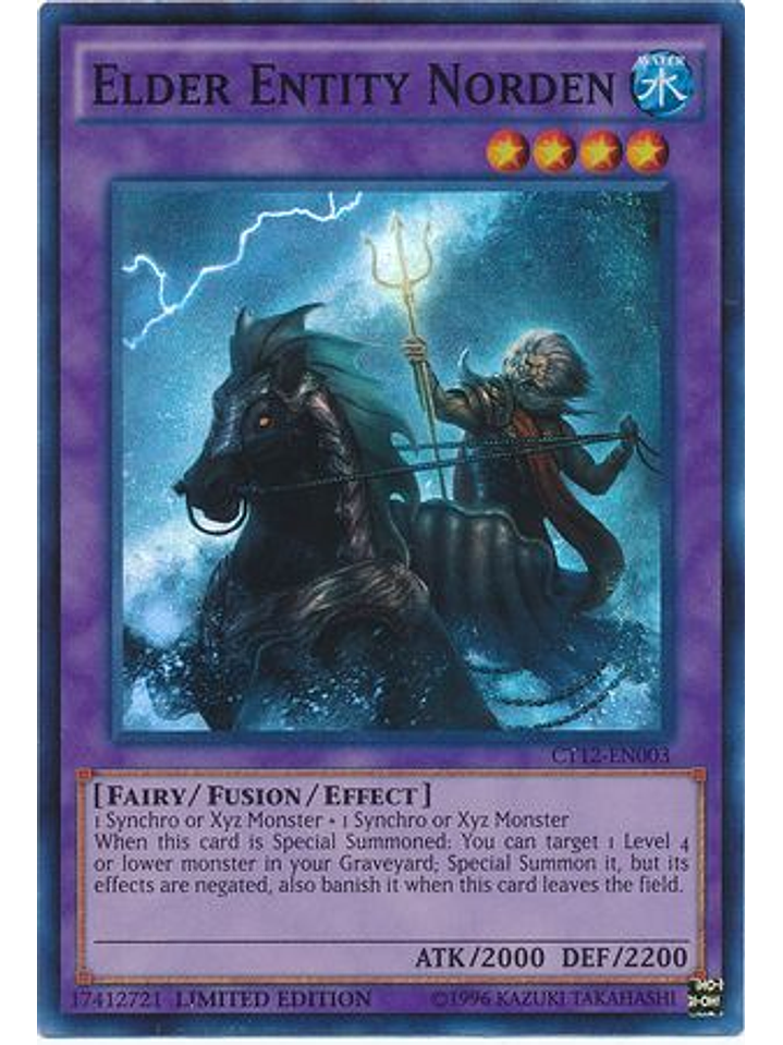 Elder Entity Norden - CT12-EN003 - Super Rare Limited Edition 1