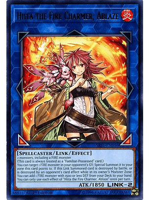 Hiita The Fire Charmer, Ablaze - Sast-en056 - Rare 1st Edition