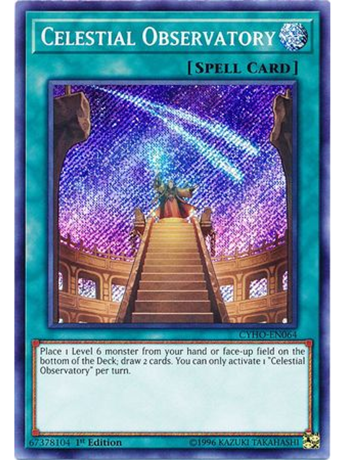Celestial Observatory - CYHO-EN064 - Secret Rare 1st Edition 1