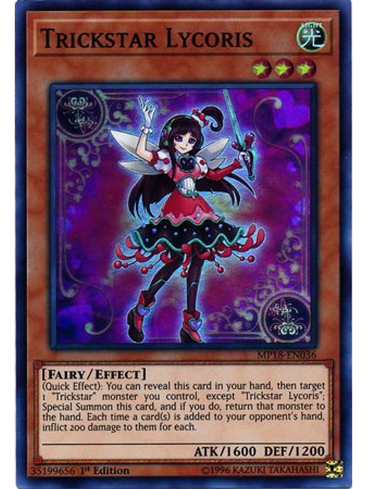 Trickstar Lycoris - MP18-EN036 - Super Rare 1st Edition 1