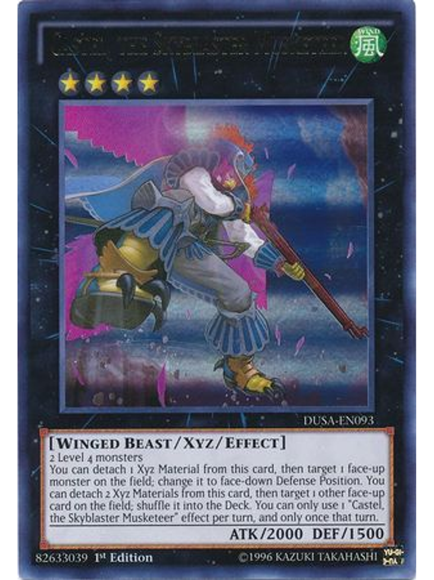 Castel, the Skyblaster Musketeer - DUSA-EN093 - Ultra Rare 1st Edition 1