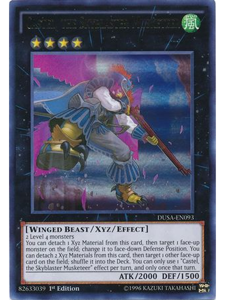 Castel, the Skyblaster Musketeer - DUSA-EN093 - Ultra Rare 1st Edition 1