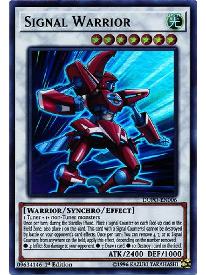 Signal Warrior - DUPO-EN006 - Ultra Rare 1st Edition 1