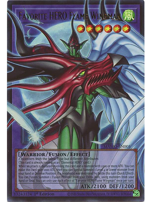 Favorite HERO Flame Wingman (extended art) - MAMO-EN005 - Ultra Rare 1st Edition