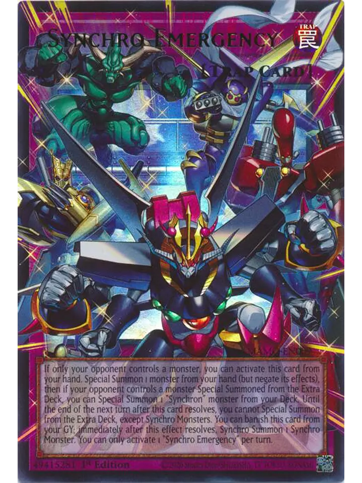 Synchro Emergency (extended art) - MAMO-EN009 - Ultra Rare 1st Edition 1