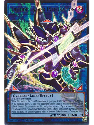 Decode Talker Integration (extended art) - MAMO-EN016 - Ultra Rare 1st Edition