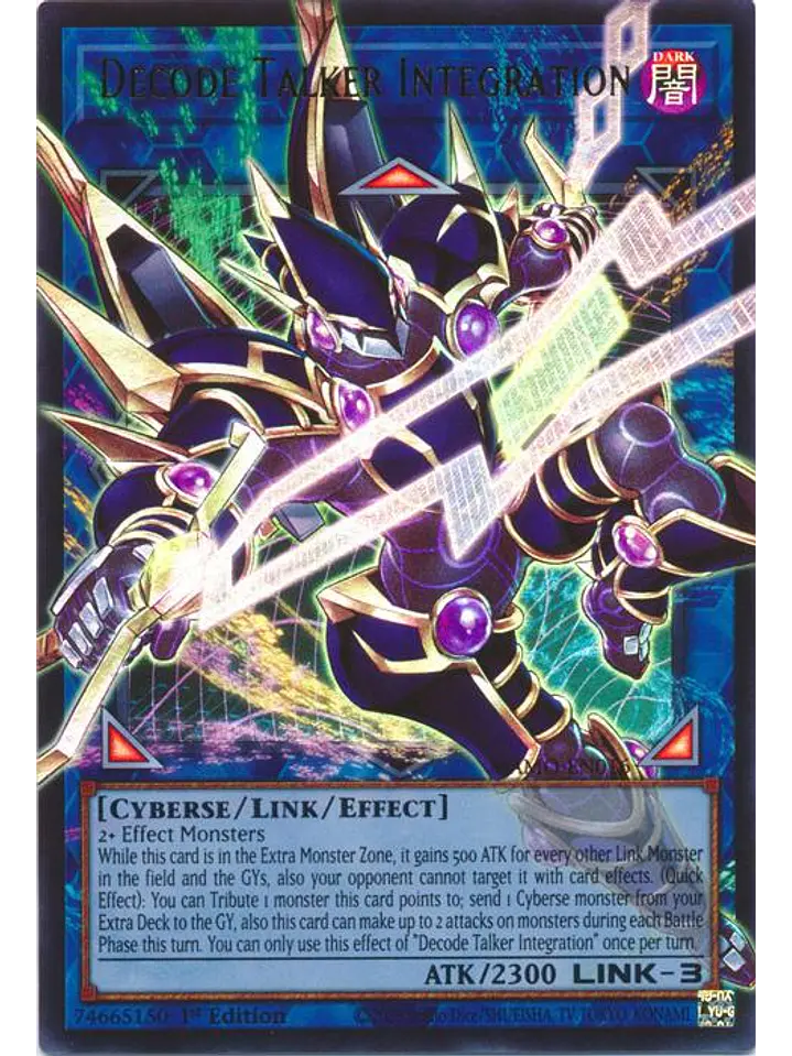 Decode Talker Integration (extended art) - MAMO-EN016 - Ultra Rare 1st Edition 1