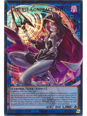 Cyberse Contract Witch (extended art) - MAMO-EN018 - Ultra Rare 1st Edition
