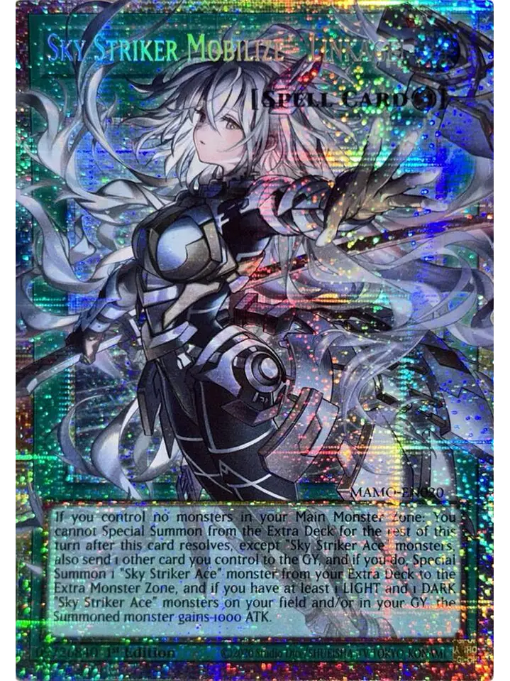 Sky Striker Mobilize - Linkage! (extended art) - MAMO-EN020 - Starlight Rare 1st Edition 1