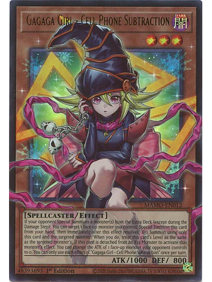 Gagaga Girl - Cell Phone Subtraction (extended art) - MAMO-EN012 - Ultra Rare 1st Edition