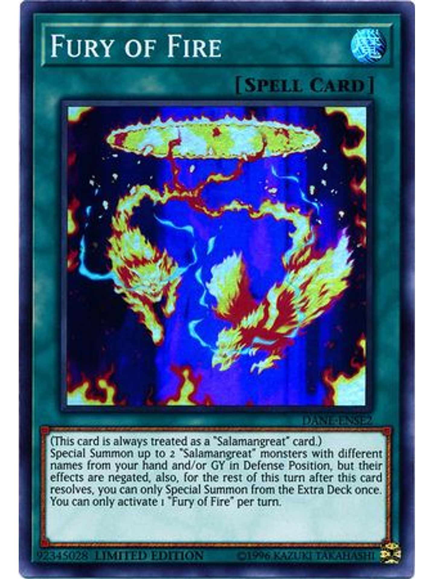 Fury of Fire - DANE-ENSE2 - Super Rare Limited Edition 1