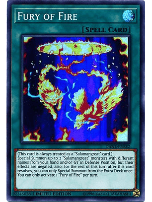 Fury of Fire - DANE-ENSE2 - Super Rare Limited Edition