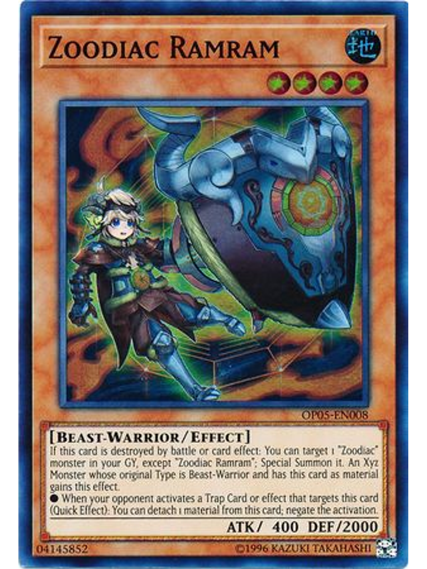 Zoodiac Ramram - OP05-EN008 - Super Rare 1