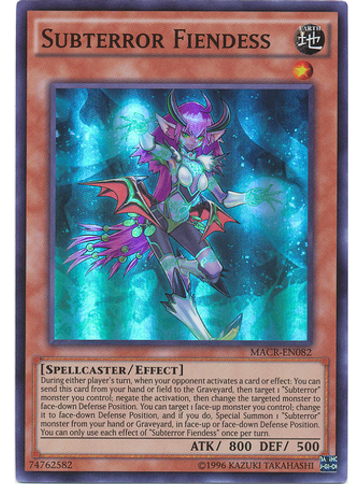 Subterror Fiendess - MACR-EN082 - Super Rare Unlimited 1