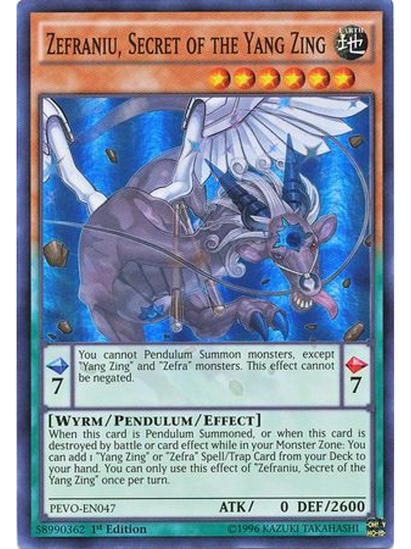 Zefraniu, Secret Of The Yang Zing - pevo-en047 - Super Rare 1