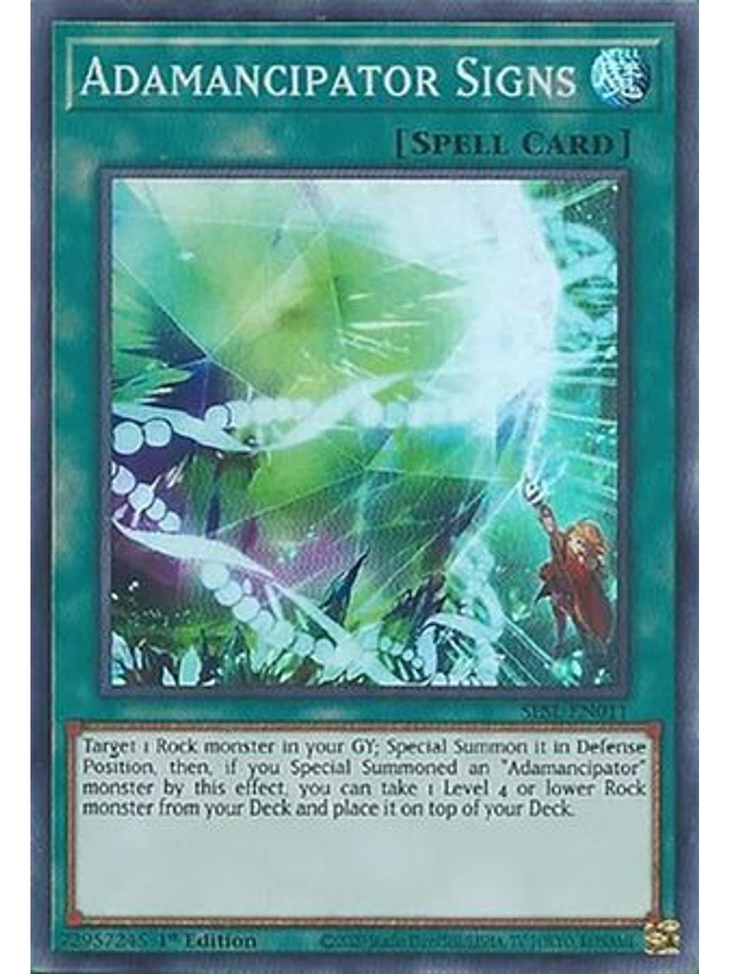 Adamancipator Signs - SESL-EN011 - Super Rare 1st Edition 1