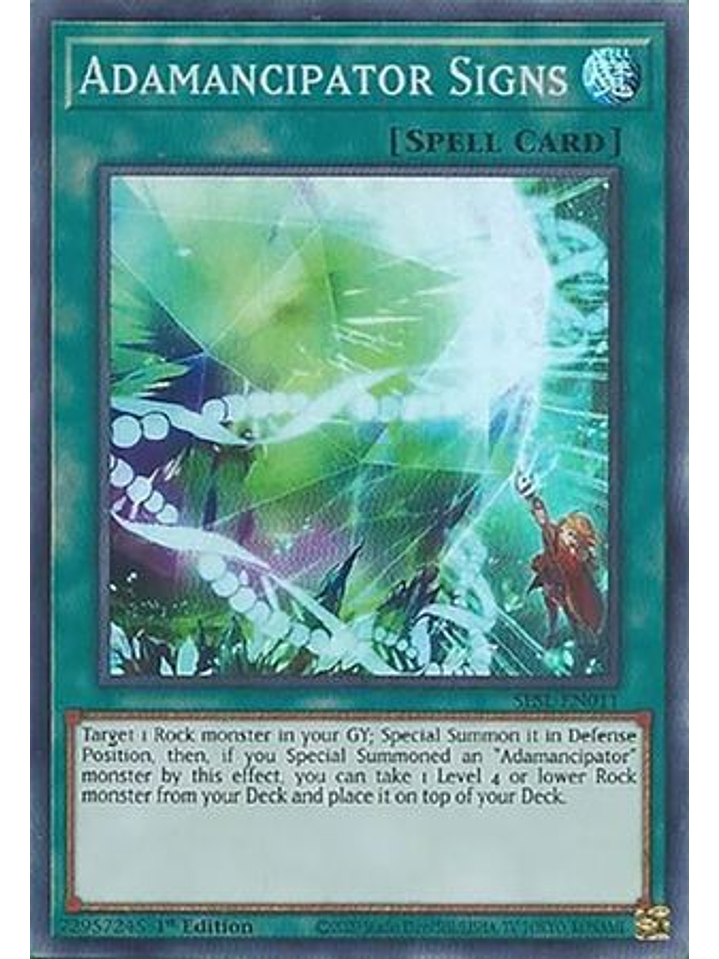 Adamancipator Signs - SESL-EN011 - Super Rare 1st Edition 1