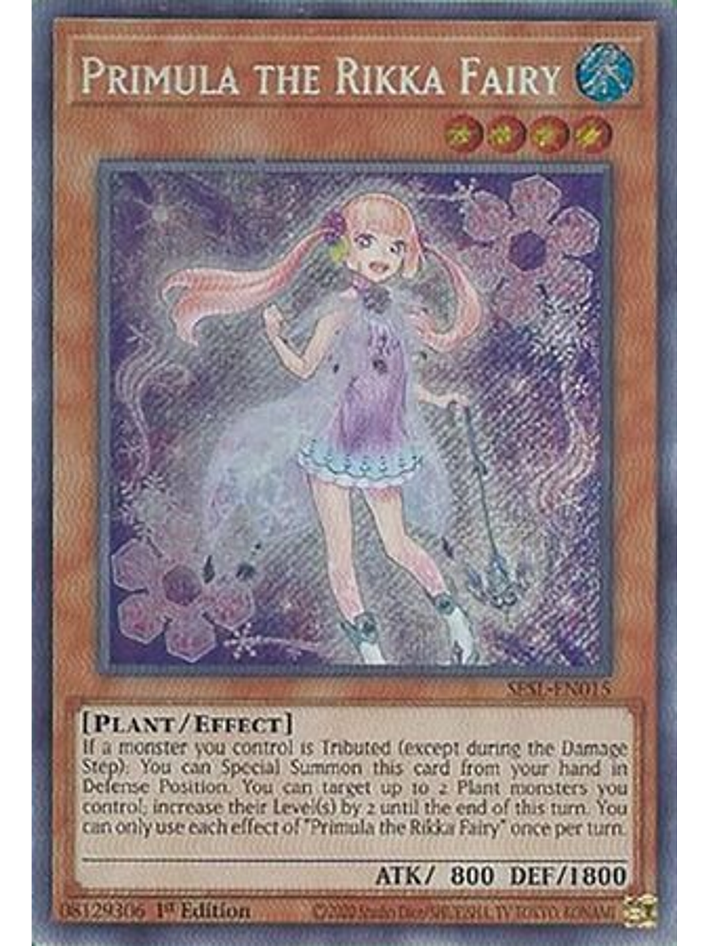 Primula the Rikka Fairy - SESL-EN015 - Secret Rare 1st Edition 1