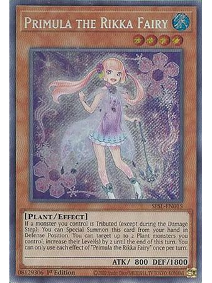 Primula the Rikka Fairy - SESL-EN015 - Secret Rare 1st Edition 1
