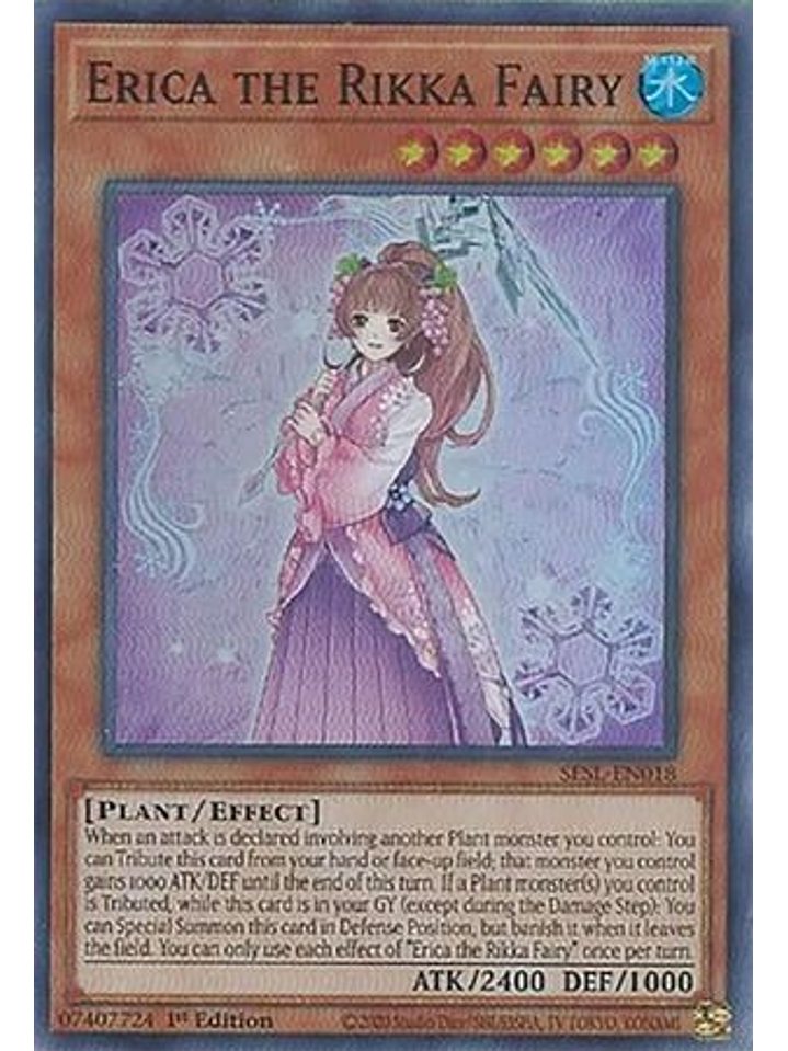 Erica the Rikka Fairy - SESL-EN018 - Super Rare 1st Edition 1