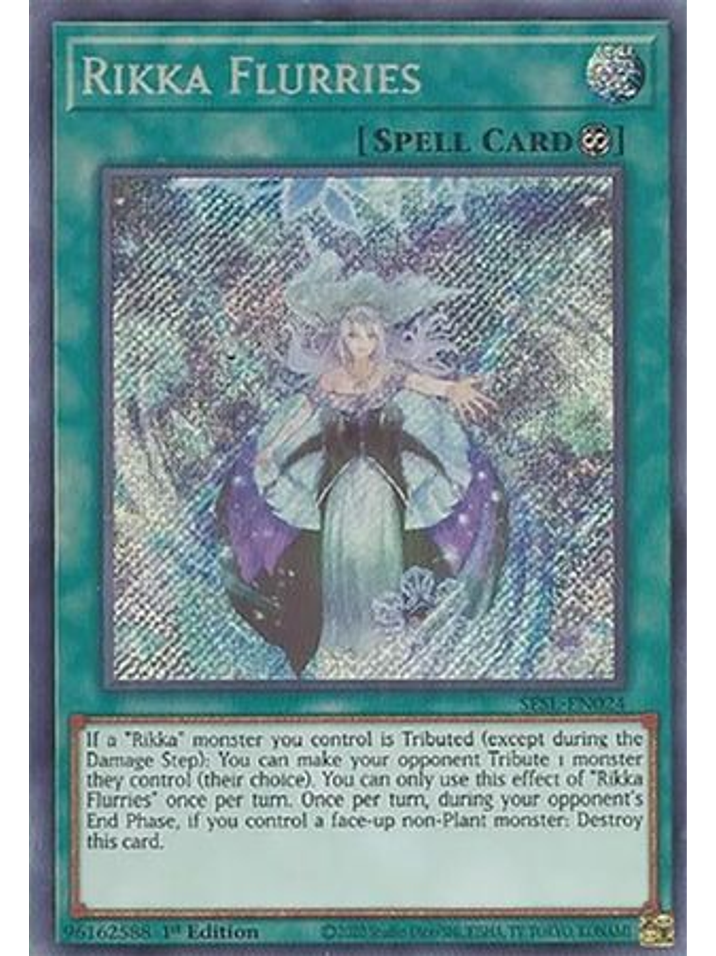 Rikka Flurries - SESL-EN024 - Secret Rare 1st Edition 1