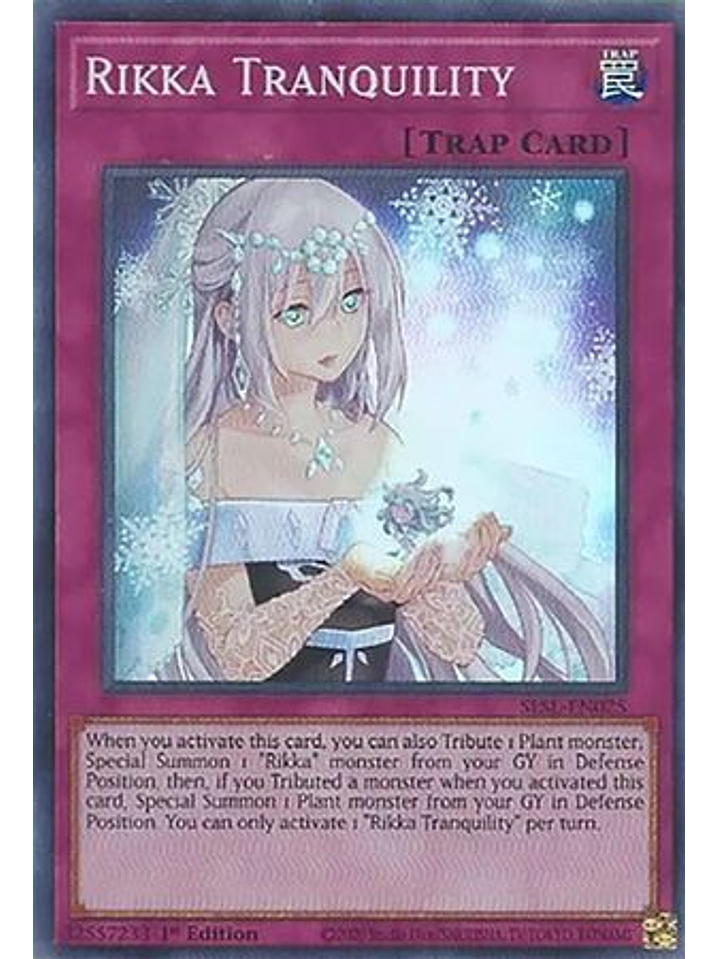 Rikka Tranquility - SESL-EN025 - Super Rare 1st Edition 1