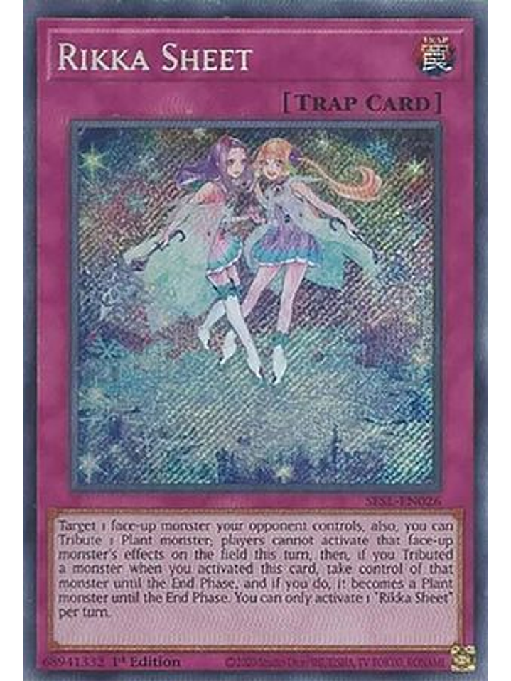 Rikka Sheet - SESL-EN026 - Secret Rare 1st Edition 1