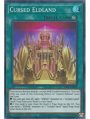 Cursed Eldland - SESL-EN028 - Super Rare 1st Edition