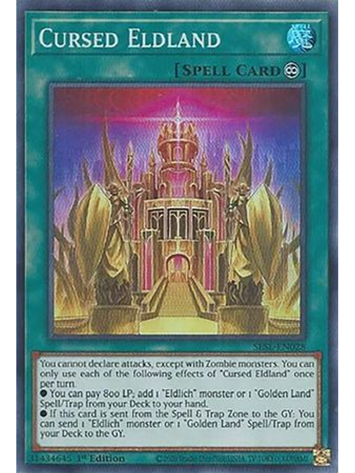 Cursed Eldland - SESL-EN028 - Super Rare 1st Edition 1