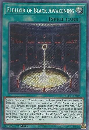 Eldlixir of Black Awakening - SESL-EN029 - Secret Rare 1st Edition