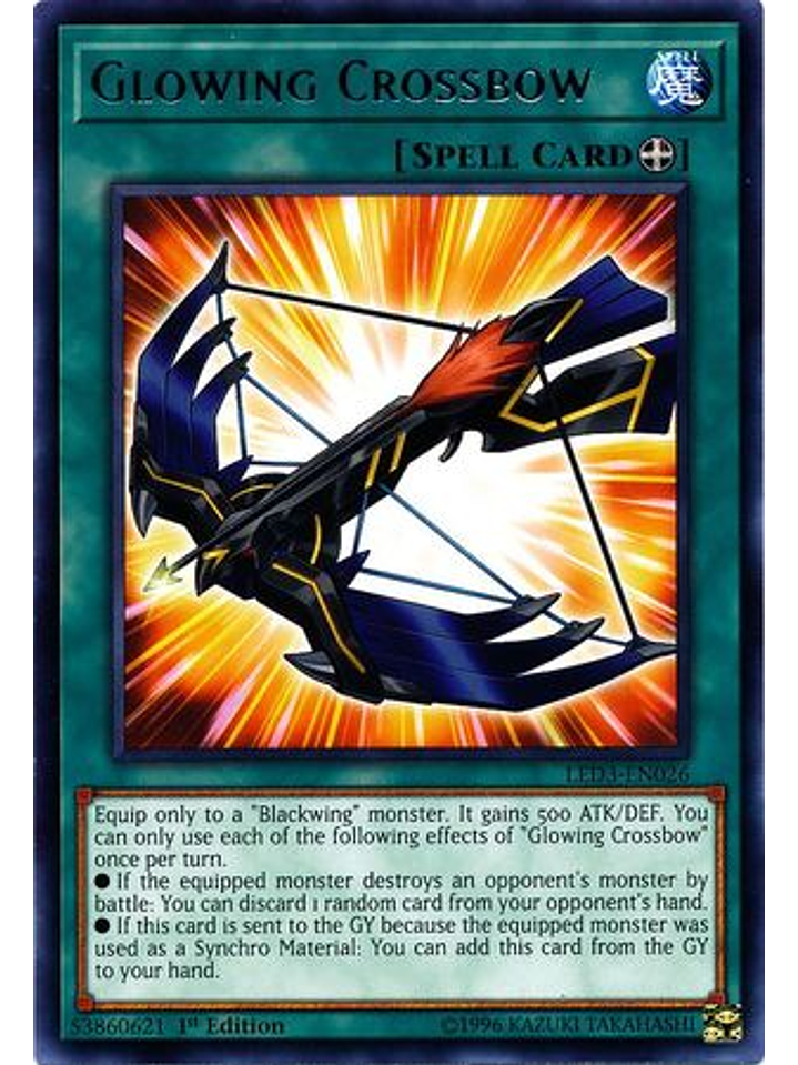 Glowing Crossbow - LED3-EN026 - Rare 1st Edition 1