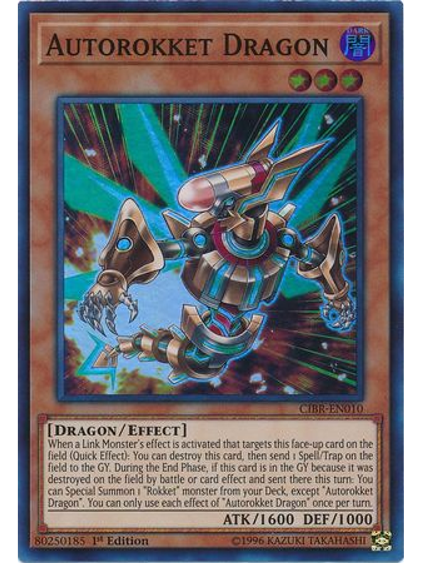 Autorokket Dragon - CIBR-EN010 - Super Rare 1st Edition 1