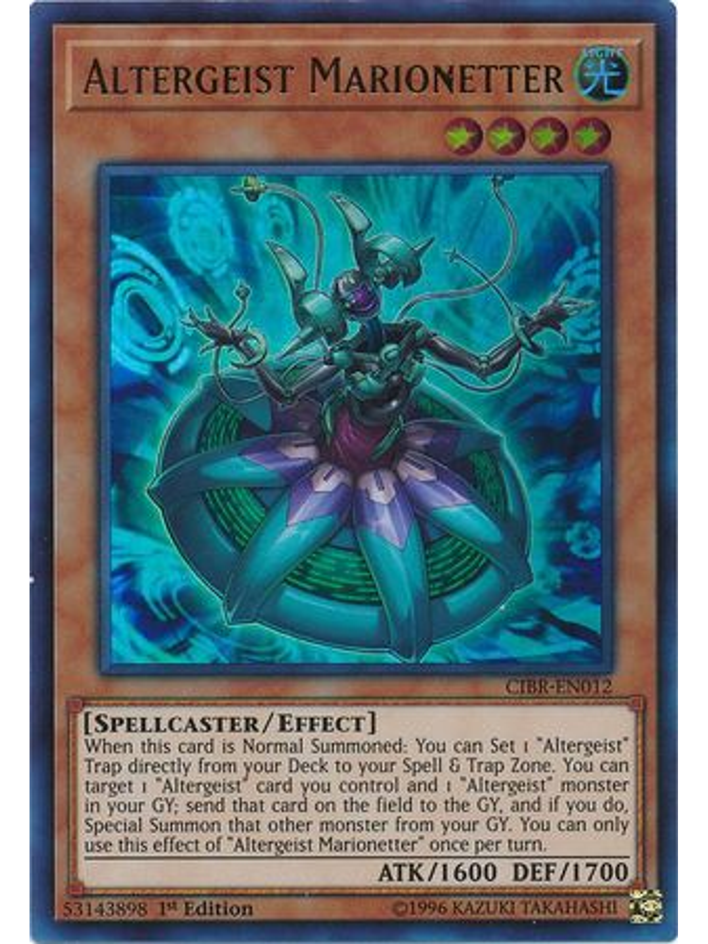 Altergeist Marionetter - CIBR-EN012 - Ultra Rare 1st Edition 1