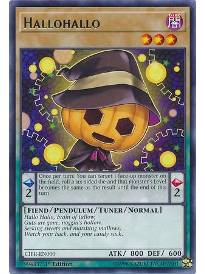 Hallohallo - CIBR-EN000 - Rare 1st Edition 1