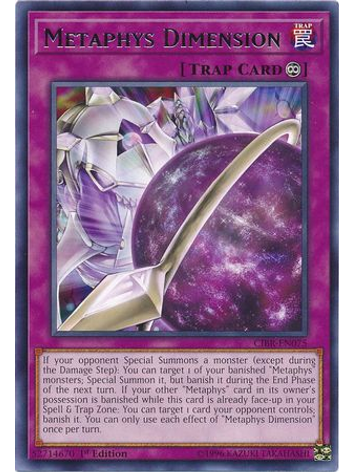 Metaphys Dimension - CIBR-EN075 - Rare 1st Edition 1
